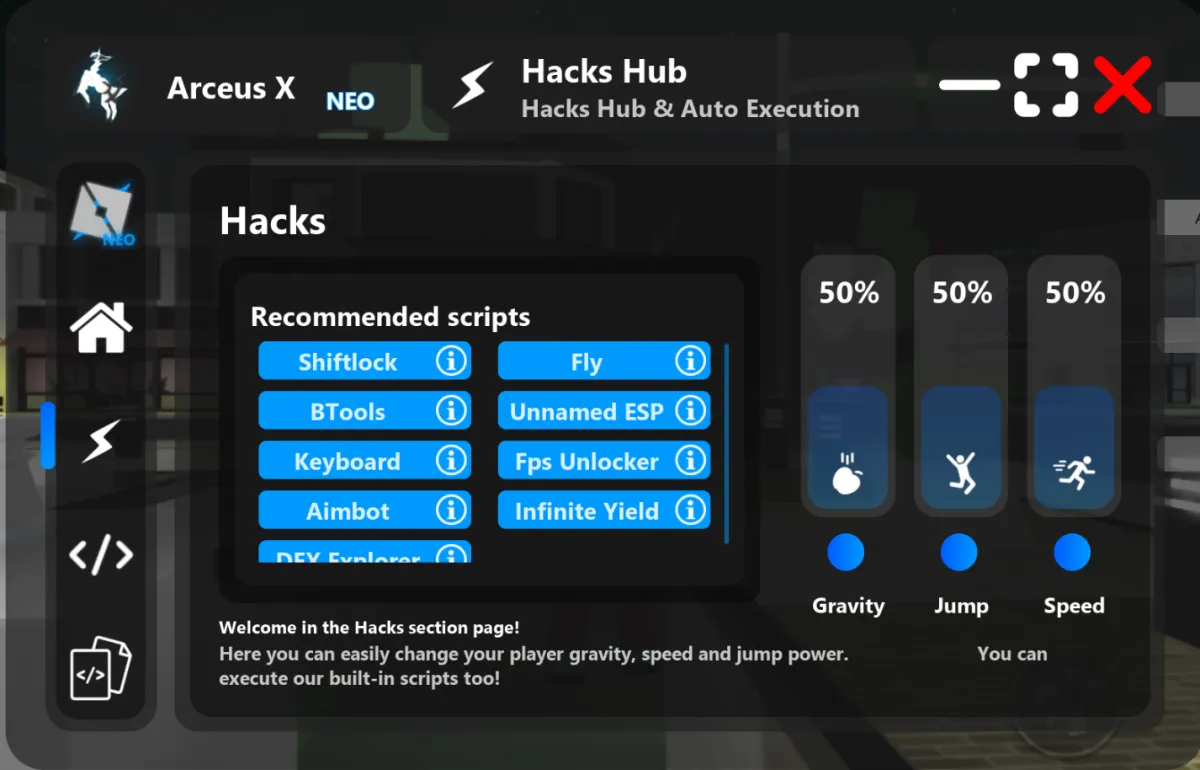 Hacks Hub one-tap toggles