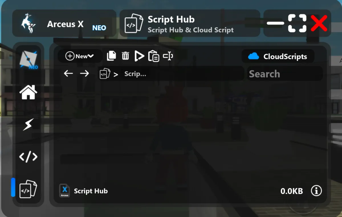 Script Hub file browser
